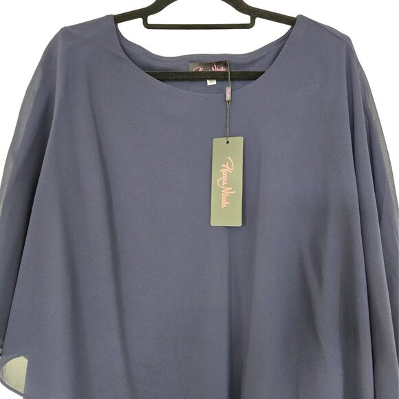 NWT HANNA NIKOLE Navy Blue Dress 16 - Picture 2 of 5